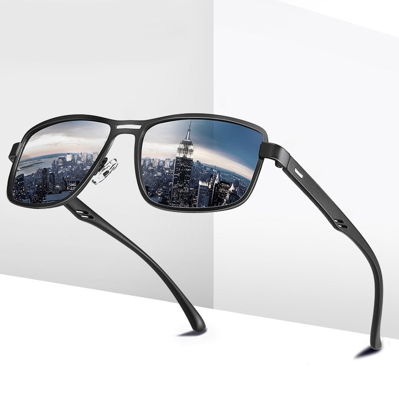 Men’s Matte Blue Sunglasses – Outdoor & Driving UV Protection
