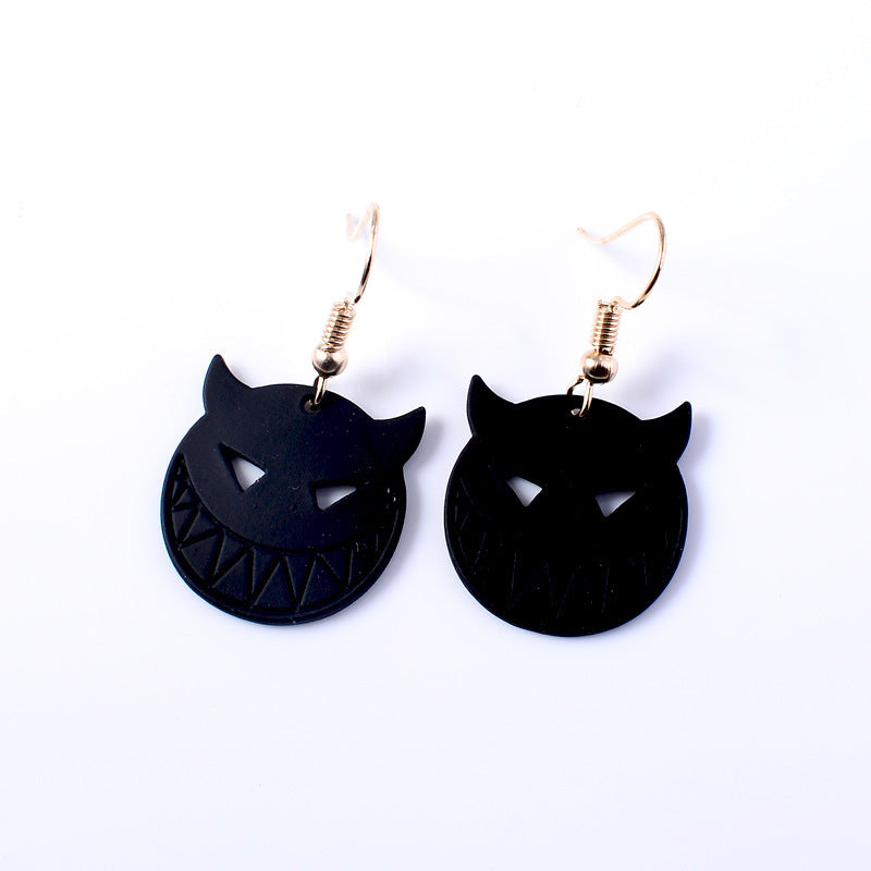 Halloween Accessories Horror Funny Pumpkin Ghost Demon Earrings