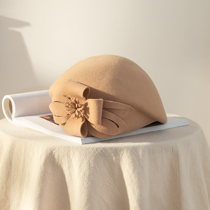 Women's Korean Style English  Woolen Felt Hat
