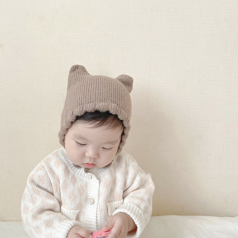 Knitted Ear Protection For Autumn Baby