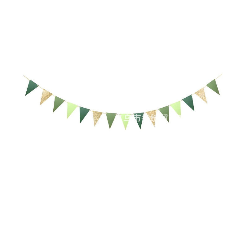Triangle Hanging Flag Birthday Wedding Party Decoration Supplies Bunting Holiday Scene Layout Banner