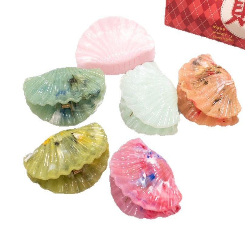 New Shell Barrettes Personalized Color Texture