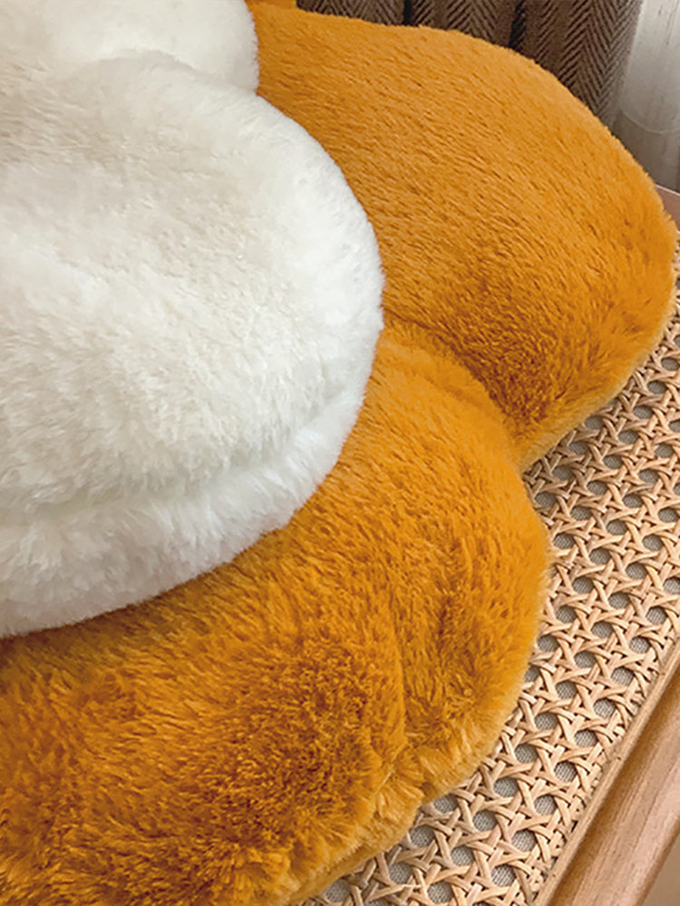 Fluffy Flower Seat Cushion Butt Cushion Sofa Bay Window Bedroom Floor Chair Throw Pillow Office Chair Cushion Back Against