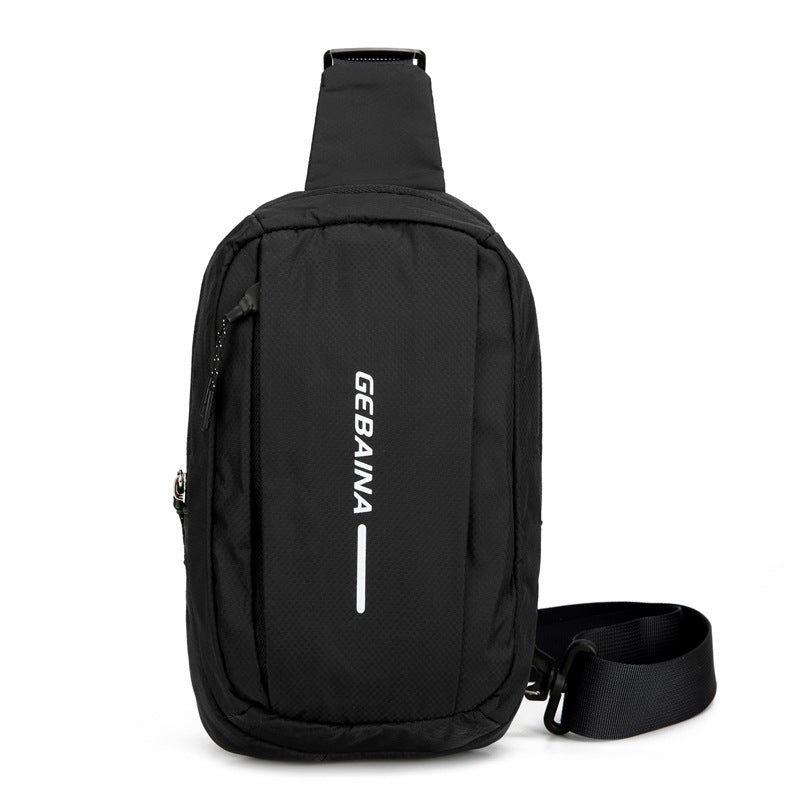 Mens Oxford Cloth Shoulder Bag Solid Color Pattern Leisure