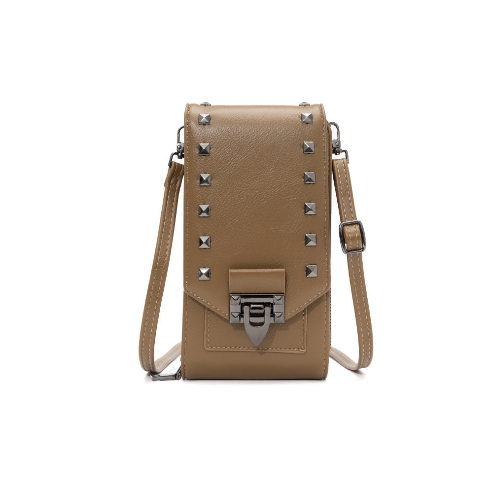 Rivet Design Crossbody Shoulder Bag for Women