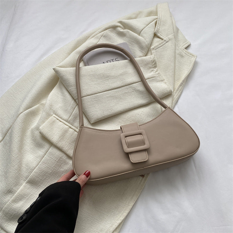 Western Style Shoulder Texture Crossbody Small Square Underarm Bag