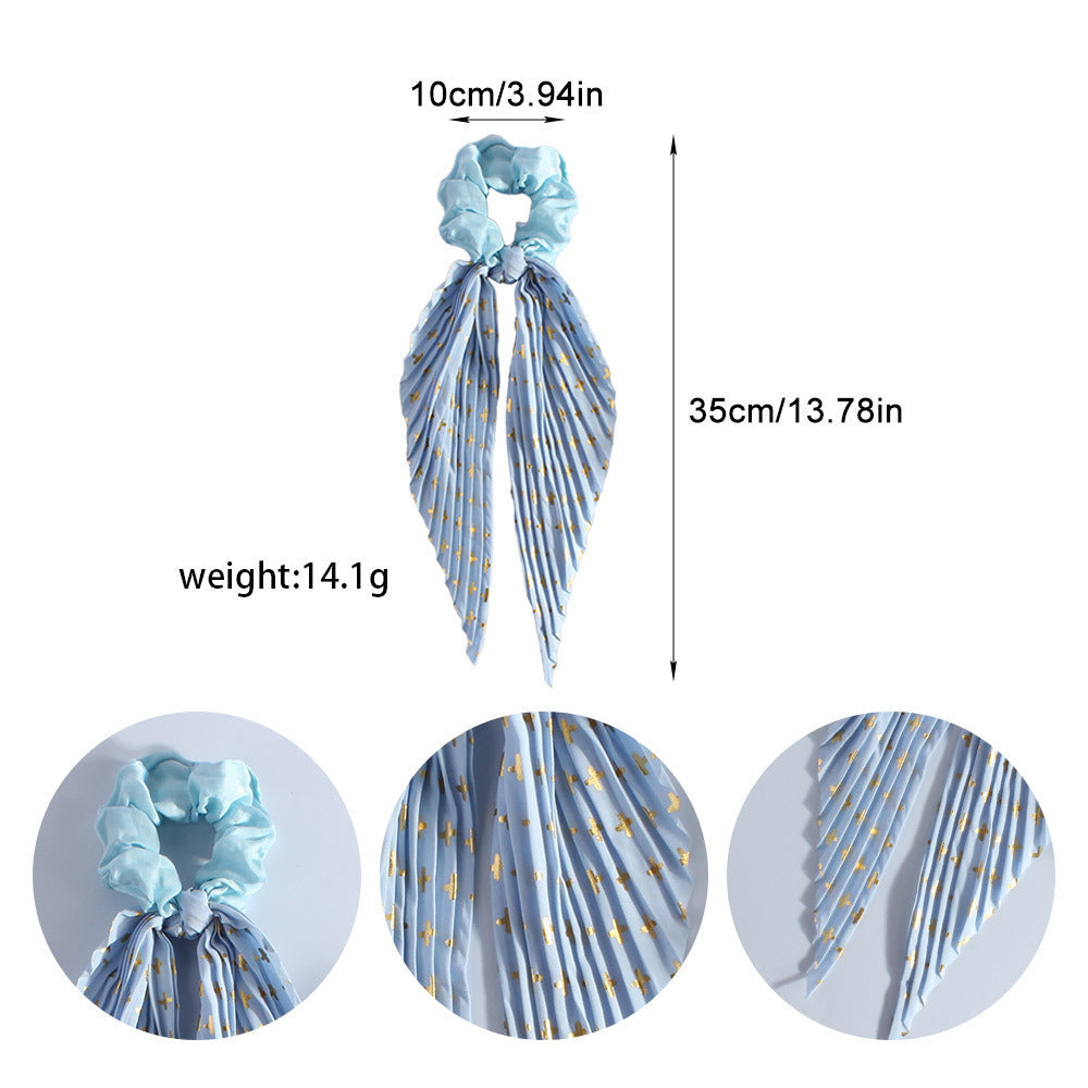 Silk Floral Head Rope Elastic Hair Band For Women Gift
