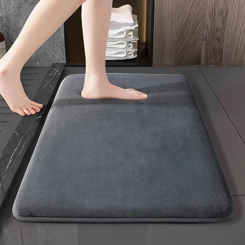 Super Absorbent Bathroom Floor Mat – Quick-Dry, Non-Slip Bath Rug