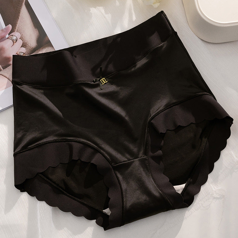 Women’s Seamless Satin ‘Ice Silk’ Underwear – Glossy Finish