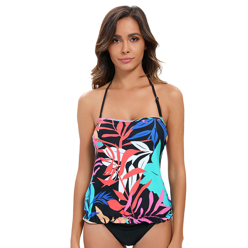 Women's Backless Nylon Two-Piece Swimsuit – Sexy & Durable Design