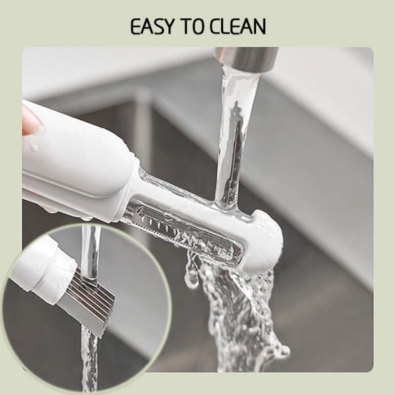 3-in-1 Rotary Paring Knife – Stainless Steel Peeler, Grater & Shredder in One