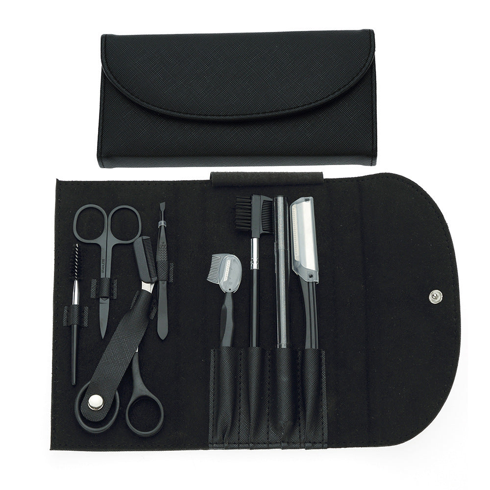 8-Piece Beauty Tools Set – Eyebrow Scraper, Tweezers & Grooming Kit