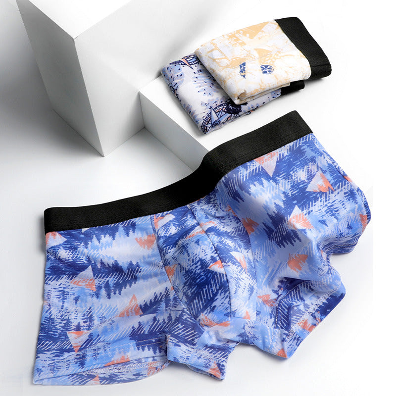 Men's Ice Silk Traceless Breathable Summer Underwear