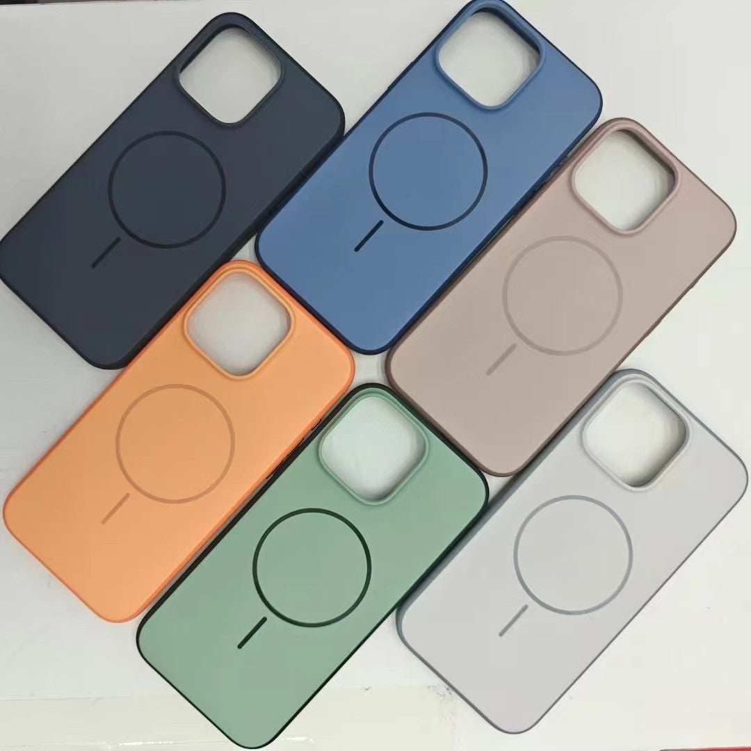 Magnetic Frosted PC TPU Phone Case for 17 Series Contrast Color Protective Shell