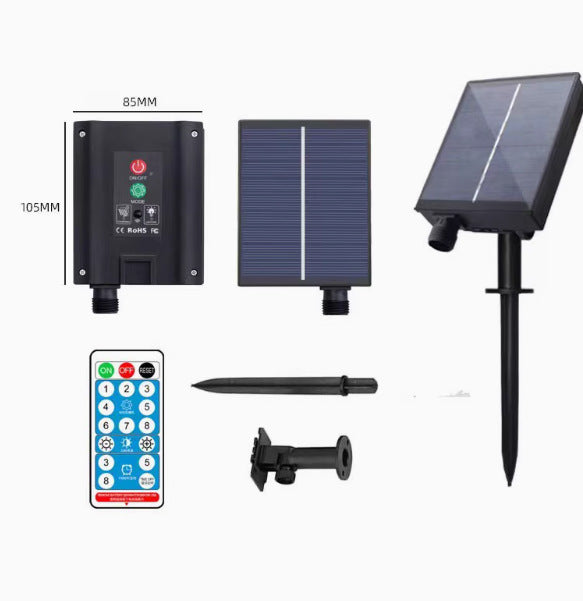 Outdoor Waterproof Solar Hemp Rope Globe Lighting Chain Camping Atmosphere Decoration