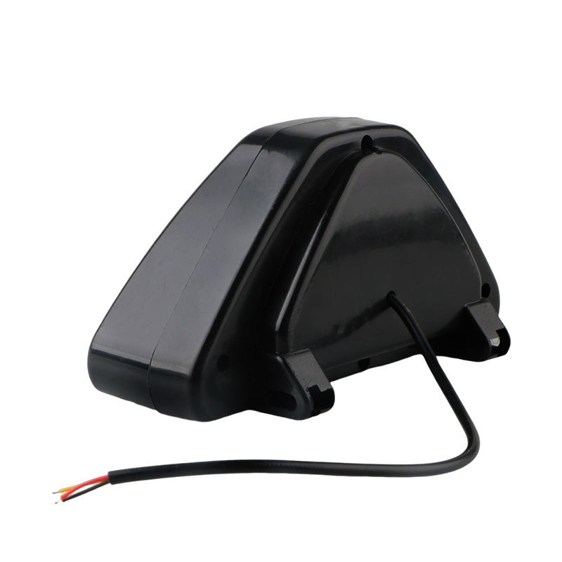 Car Motorcycle Universal LED Rear Fog Light Triangle Brake Warning Light Heelpiece Pilot Light
