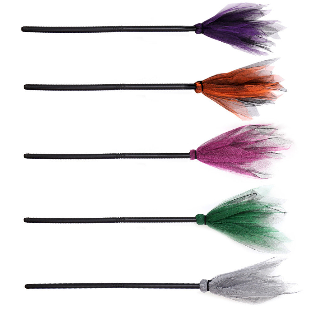 Halloween Witch Broom Children's Toy Party Props