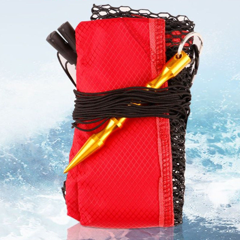 Portable Wild Fishing Drawstring Grain Wheat Fishnet Bag Encryption Mesh Oxford Cloth Edge Sealing Fish Protection Mini Fishnet Bag