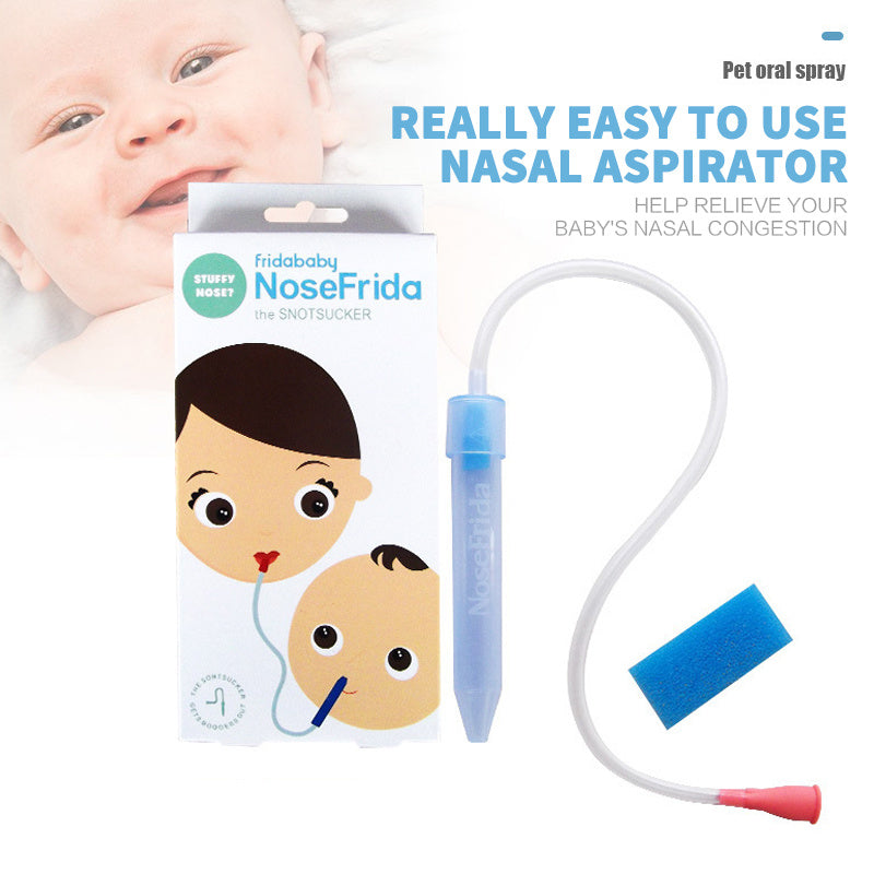 Baby Mouth Suction Nasal Aspirator – Gentle Nose Cleaner with Anti-Backflow Design