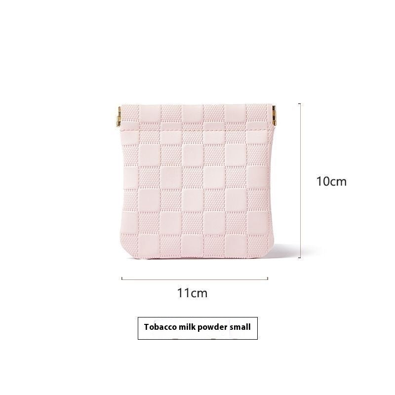 Ins Style PU Coin Purse Lipstick Wallet Slim Unisex