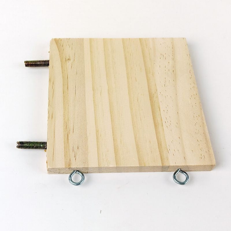 Solid Wood Jumping Platform – Bird Cage Standing Board Toy