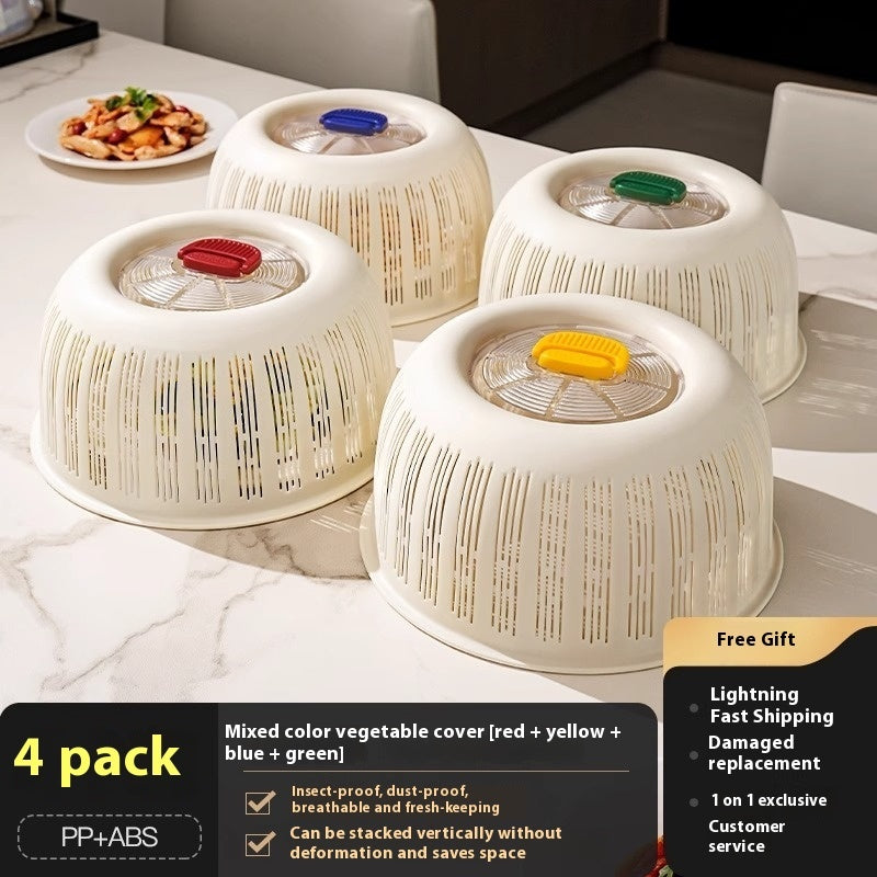 Foldable Vegetable & Food Table Dust Cover – Meal Protection for Kitchen & Dining