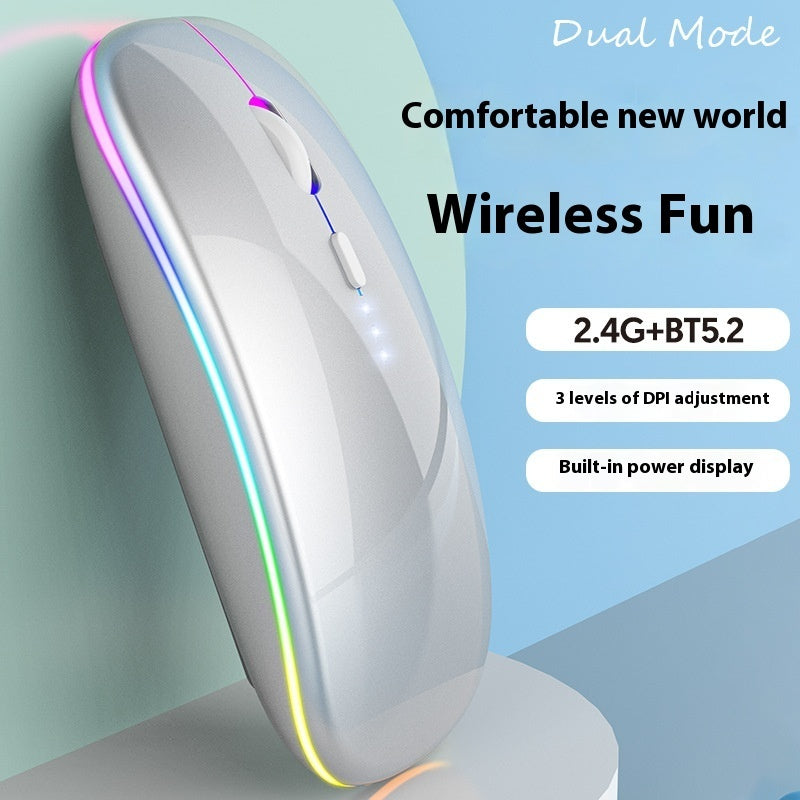 Glowing Bluetooth Mute Charging Mouse