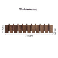 Black Walnut 10 Hooks
