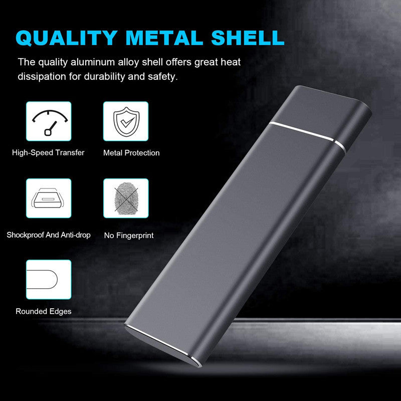 Portable High-Speed SSD – USB-C 10Gbps External Solid State Drive (Up to 1050MB/s, 500GB–2TB)