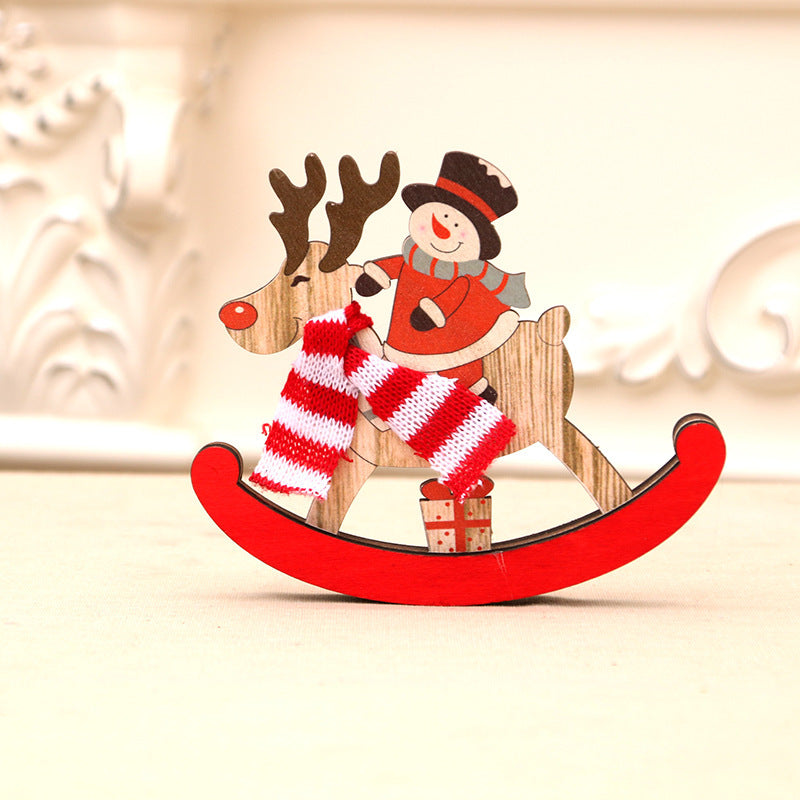 Christmas Decorations Wooden Celebrity Gift Box Ornaments For The Elderly