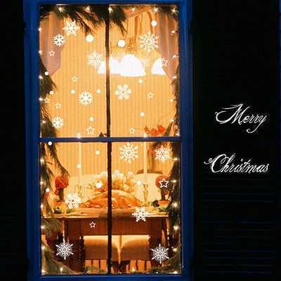 Removable Christmas Snowflake Glass Window Sticker