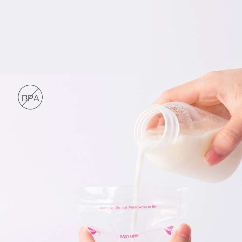 60pcs Breast Milk Preservation Small Capacity Milk Storage Bag 180ml