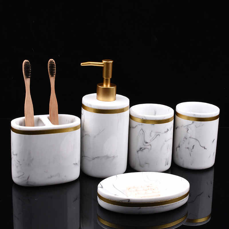 Marble Bathroom Amenities Kit – Home & Hotel Essentials