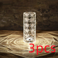 3pcs Rose threecolor transpare
