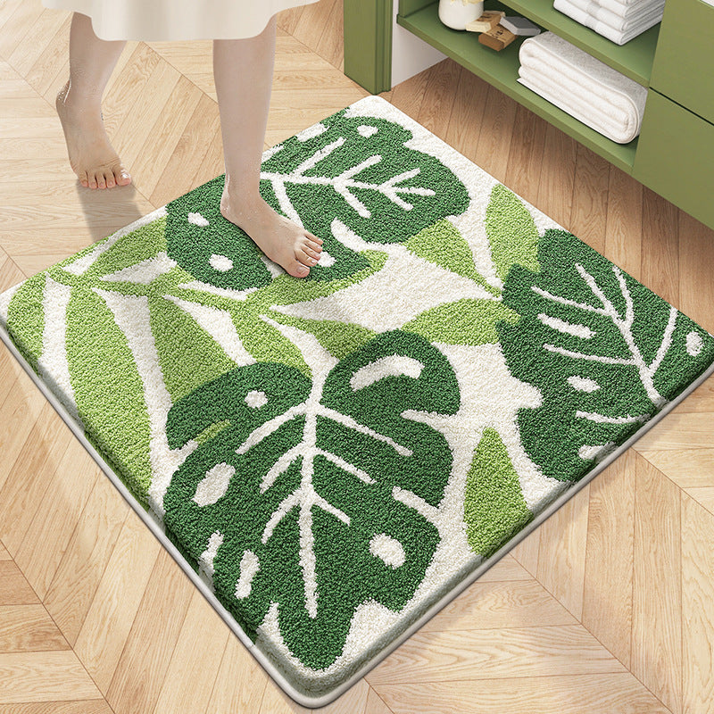 Square Bath Mat – Super Absorbent, Non-Slip Bathroom Floor Rug