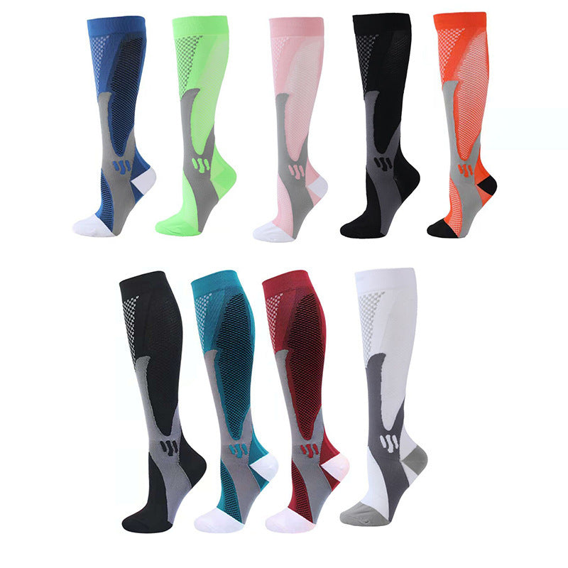 Men's and Women's Nylon Football Compression Socks