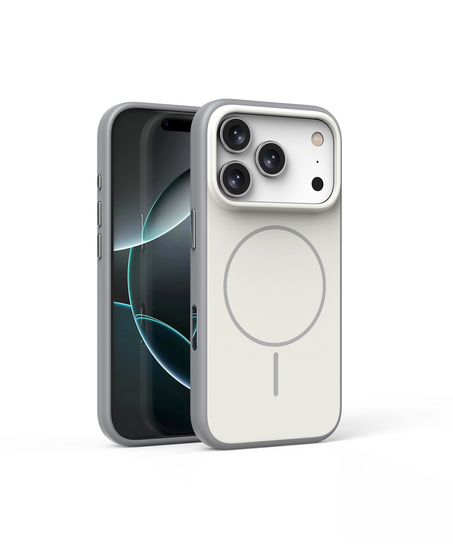 Magnetic Frosted PC TPU Phone Case for 17 Series Contrast Color Protective Shell