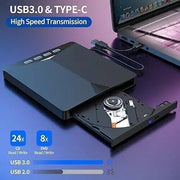 7-in-1 External USB 3.0 DVD/CD RW Writer & Reader – Laptop & PC