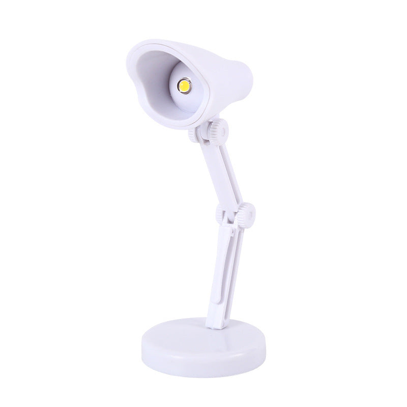 Creative Mini Led Small Table Lamp Student Folding Warm Light Eye Protection Small Night Lamp Iron-absorbing Portable Small Desk Lamp With Clip