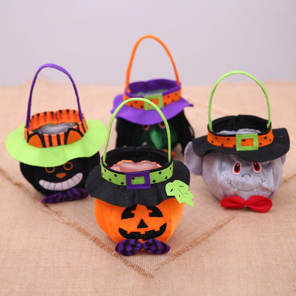 New Halloween Decorations Hooded Round Handbag