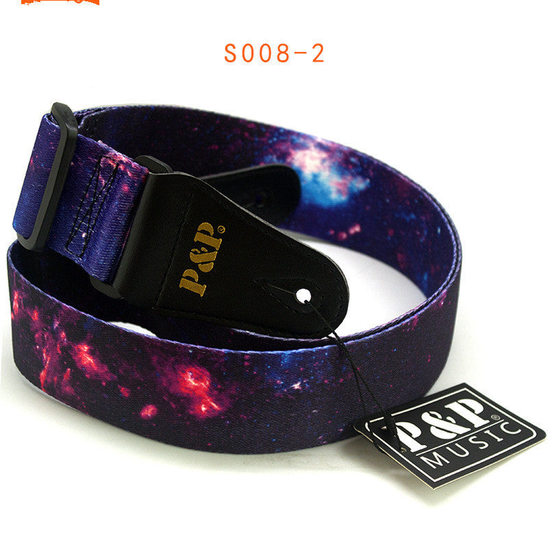 Guitar Strap Printed Starry Sky Instrument Accessories