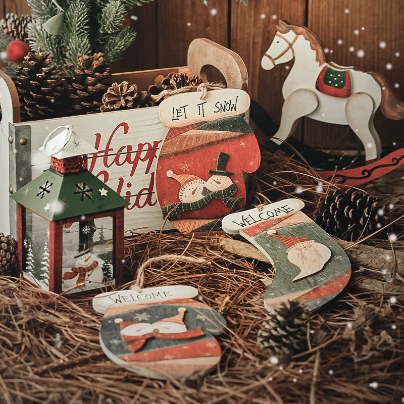 Wall Decoration Christmas Wooden Ornaments