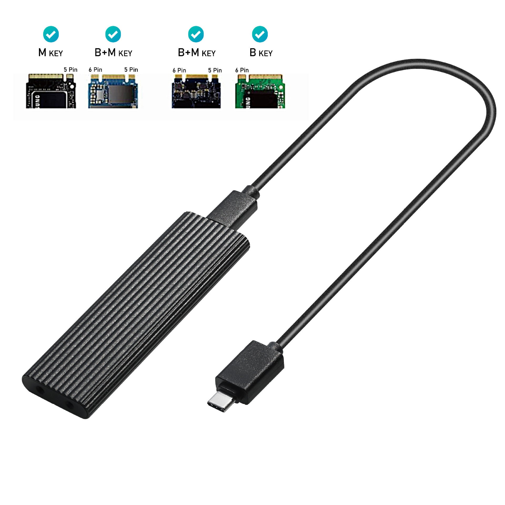Dual Protocol Universal SSD Hard Disk Enclosure – Versatile Storage