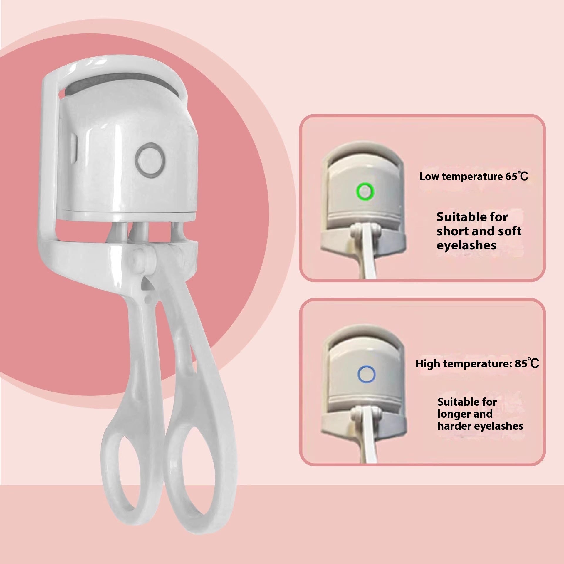 Electric Eyelash Curler – Fast Heating, Long-Lasting Wide Angle Lash Curler