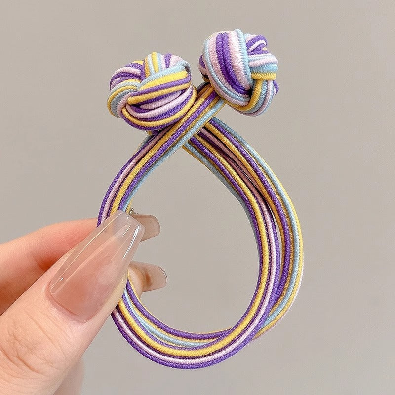 Head Rope Girls' Button High Elastic Color