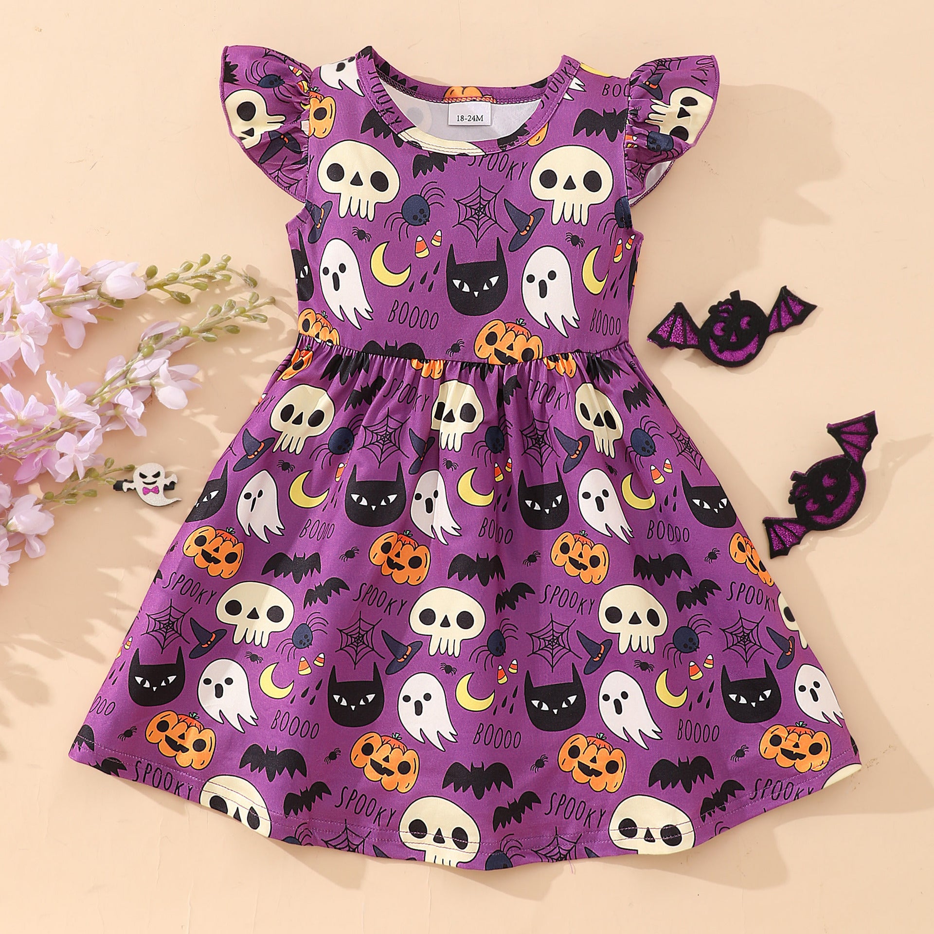 Girls' Summer Fashion Personalized Printing Dress