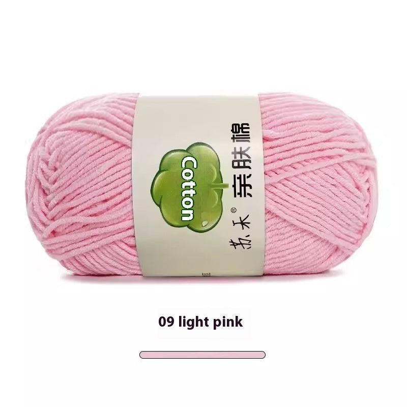 5-Strand Skin-Friendly Combed Milk Cotton Yarn – Hand Knitting Supplies