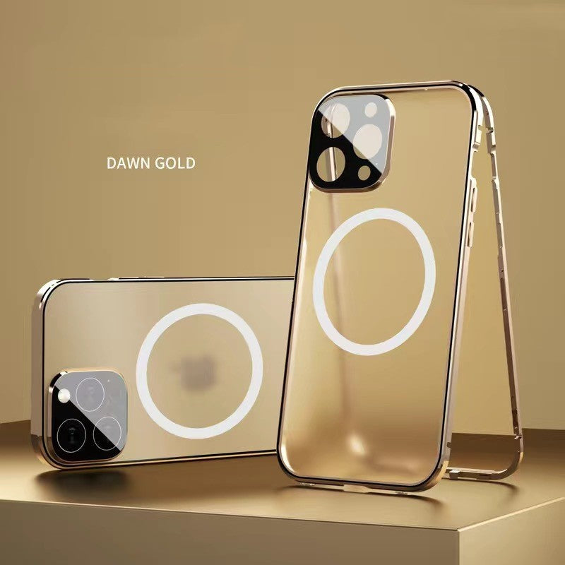 New Phone Case Magsafe Magnetic All-inclusive Double-sided Glass Anti-fall Shell