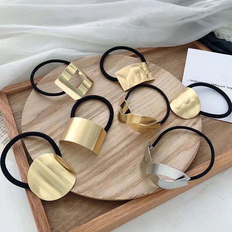 F130 Metal Hair Band Hair Band Korean Semicircle Simple Internet Celebrity
