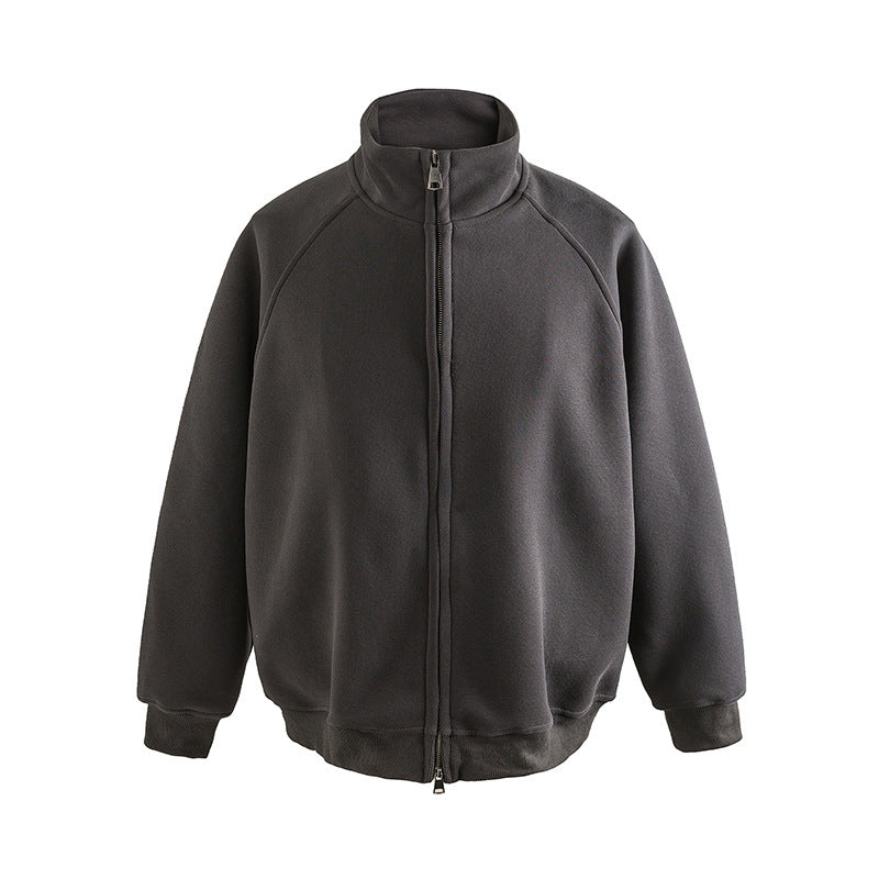 Long Sleeve Retro Top Simple Casual Coat